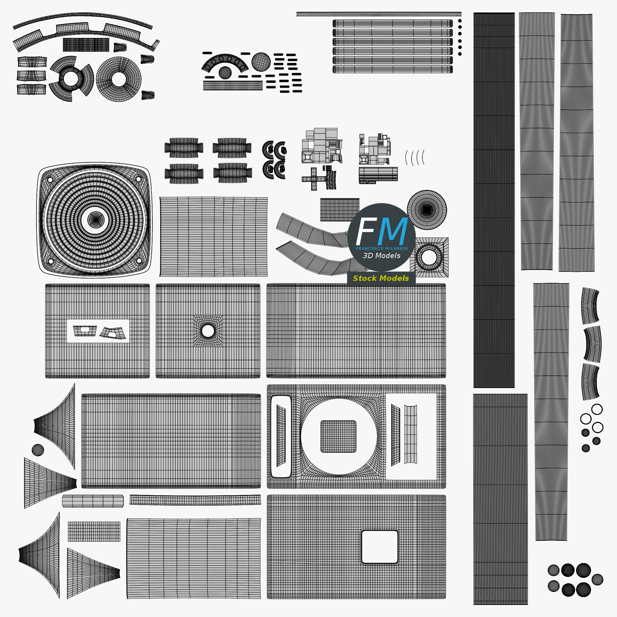 3D-Modell - Lautsprecher auf Stativ - 11 3D-Modell - Lautsprecher auf Stativ - 11