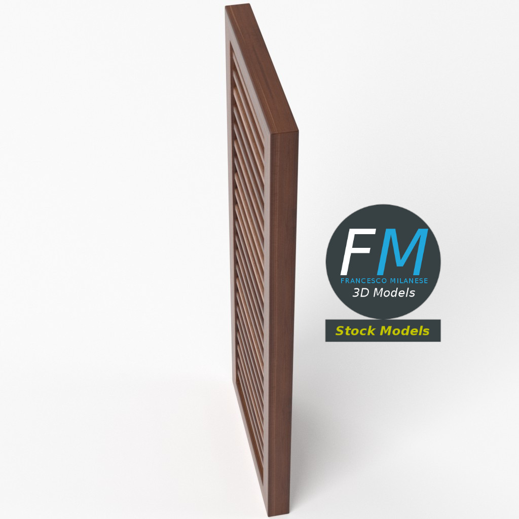 3D-Modell - Holzlamellen-Fensterblende - 05