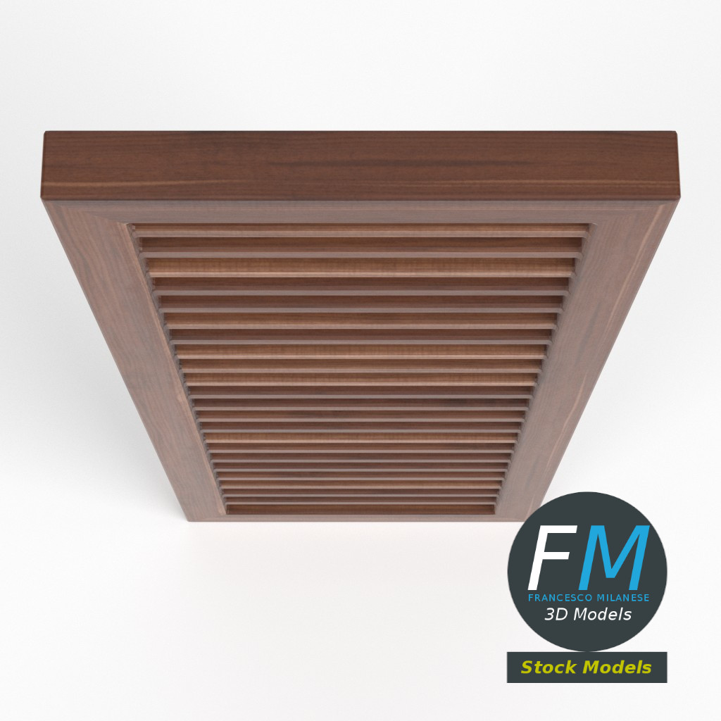3D-Modell - Holzlamellen-Fensterblende - 06