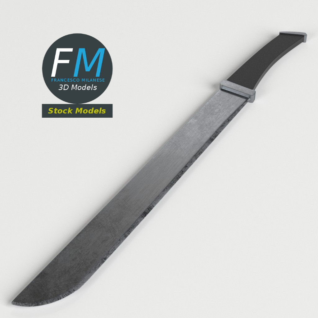 3D-Modell - Machetenmesser - 01