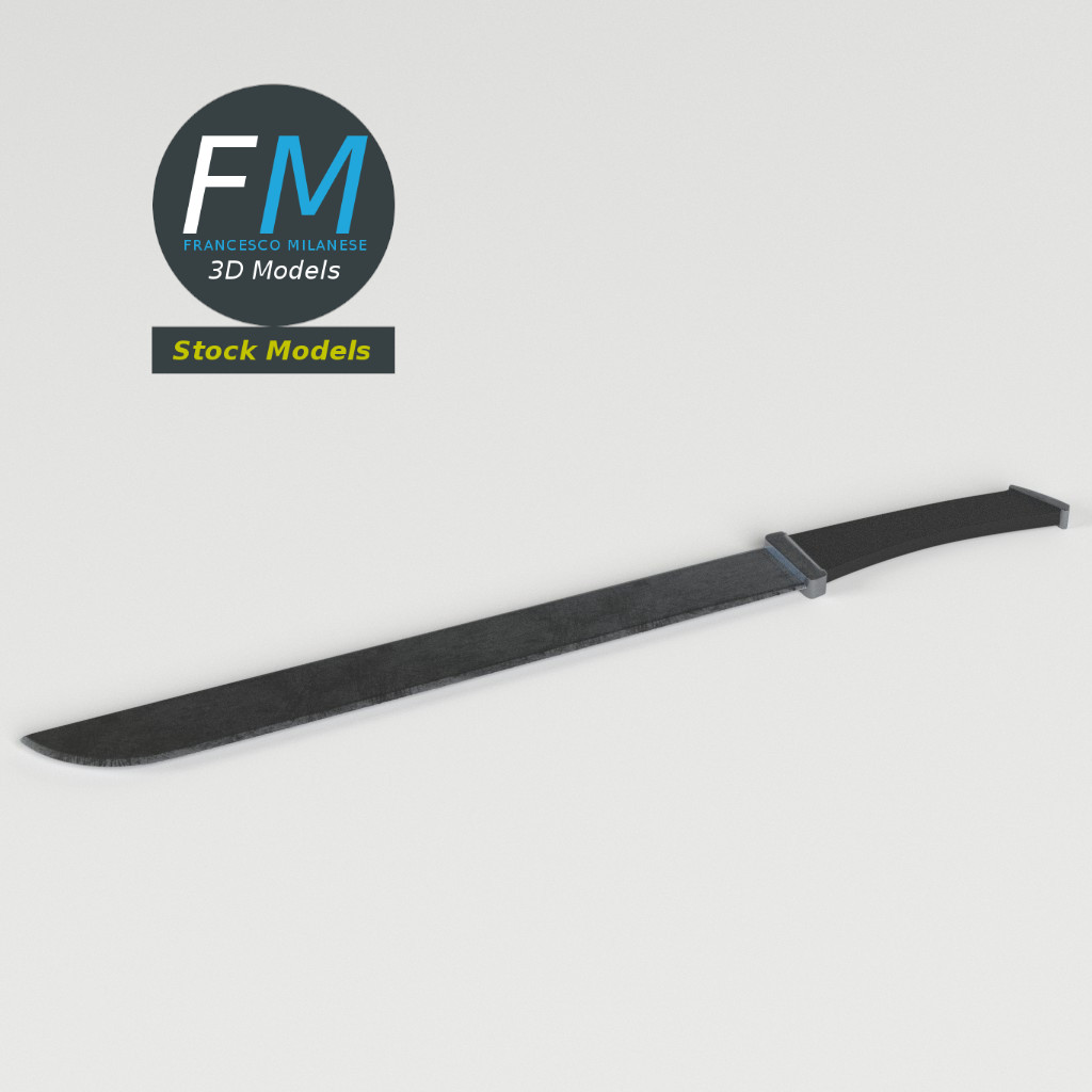 3D-Modell - Machetenmesser - 02