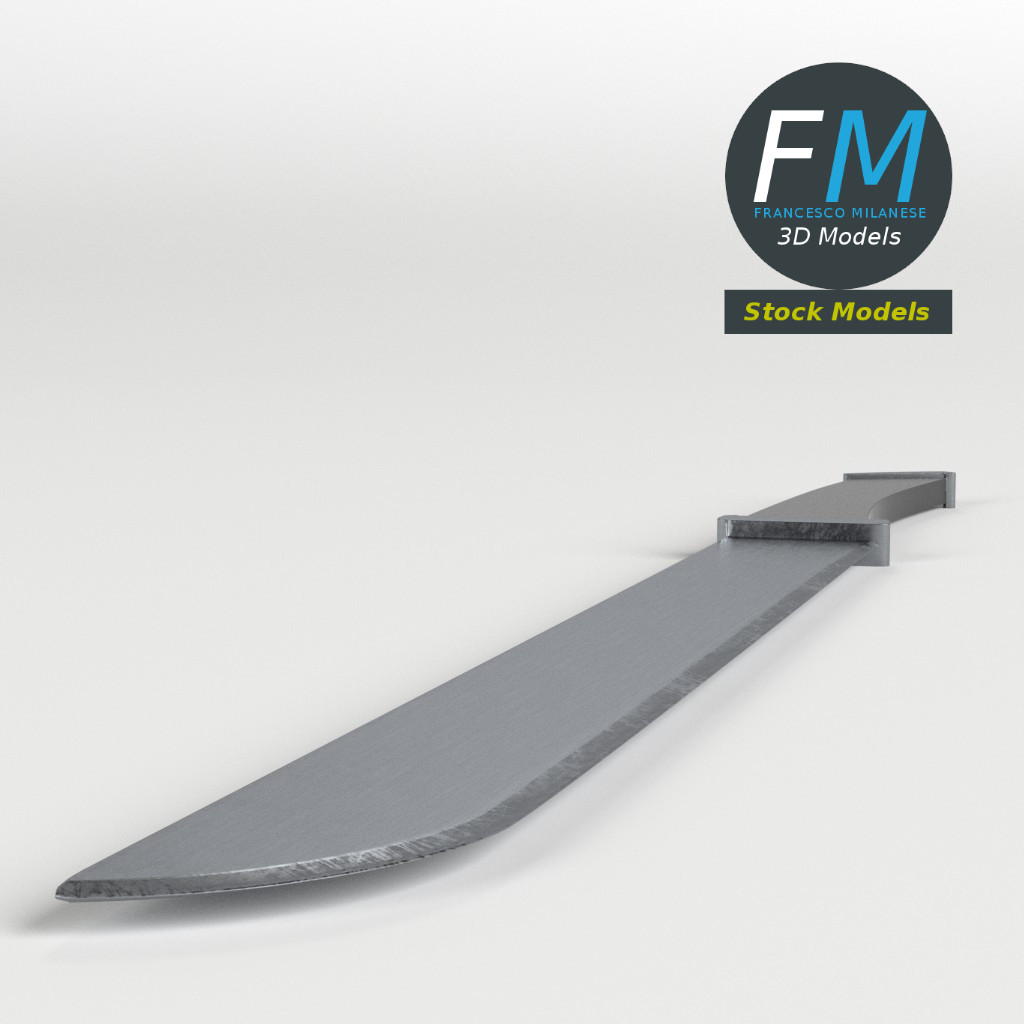 3D-Modell - Machetenmesser - 03