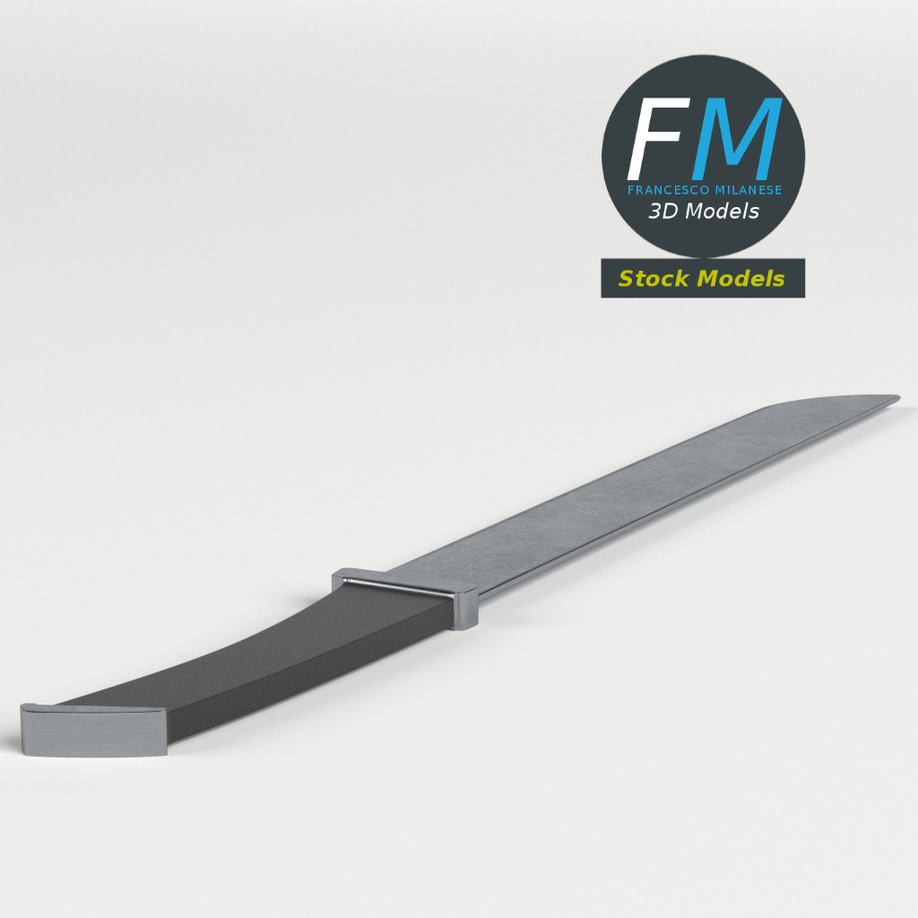 3D-Modell - Machetenmesser - 04