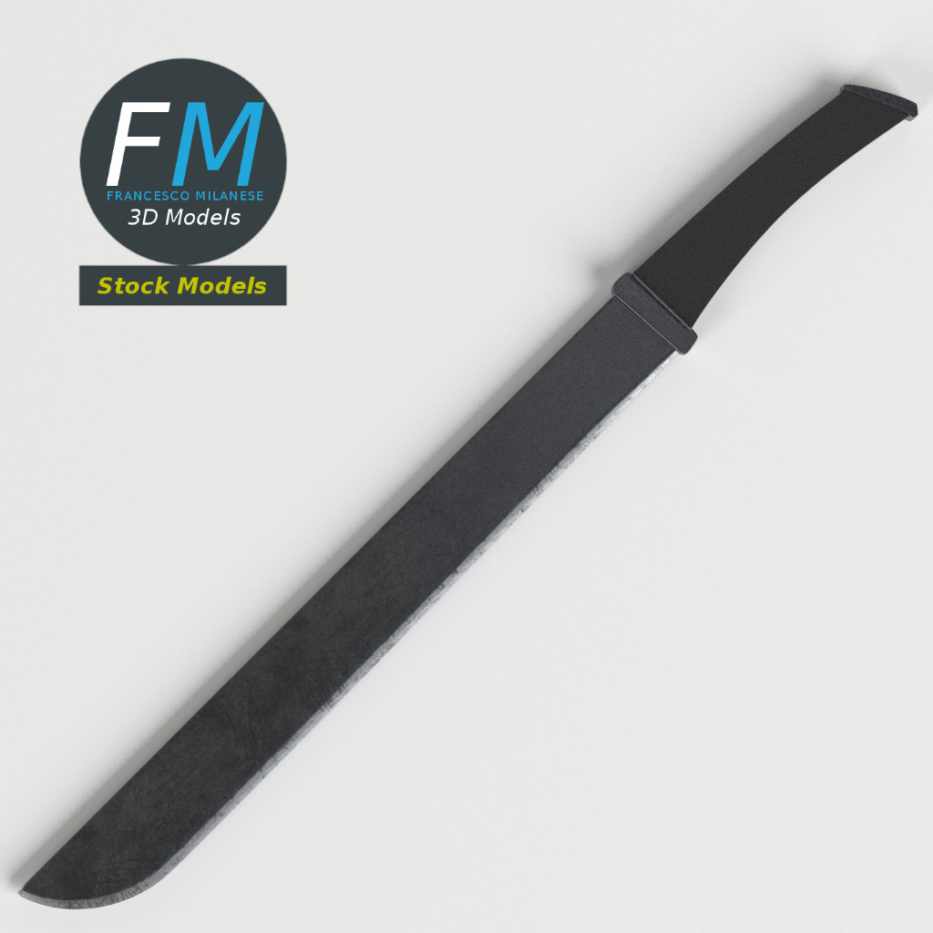 3D-Modell - Machetenmesser - 06