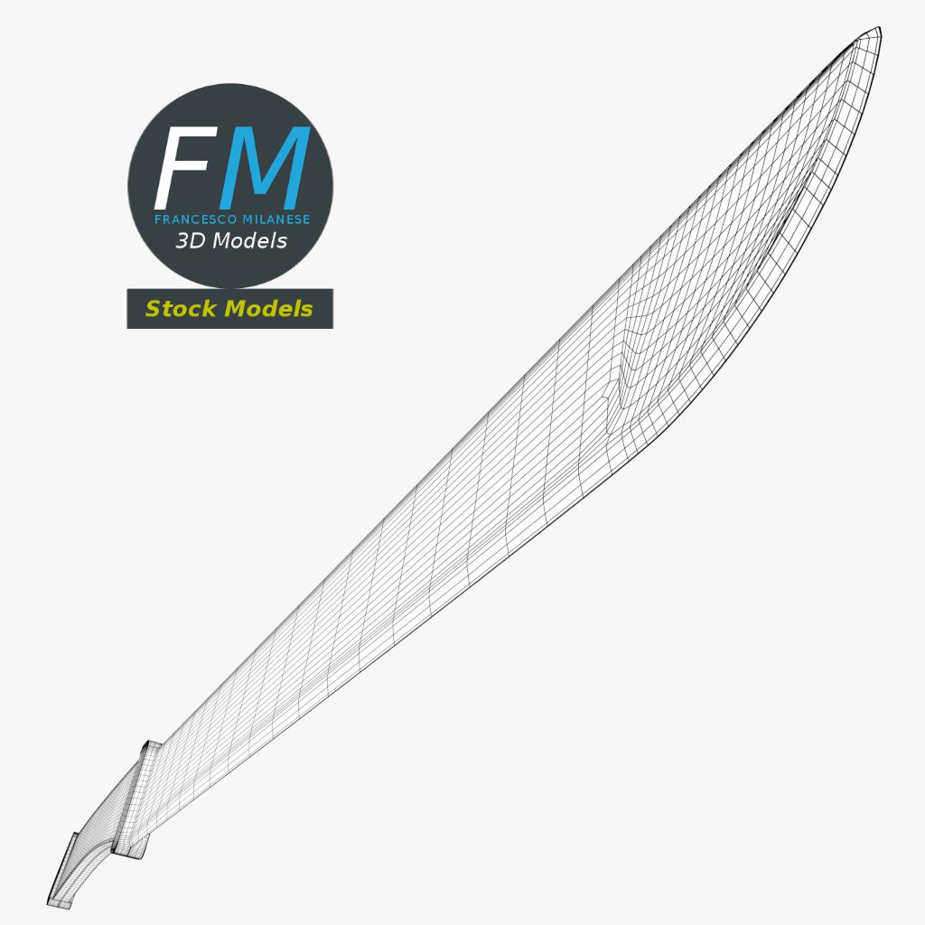 3D-Modell - Machetenmesser - 08