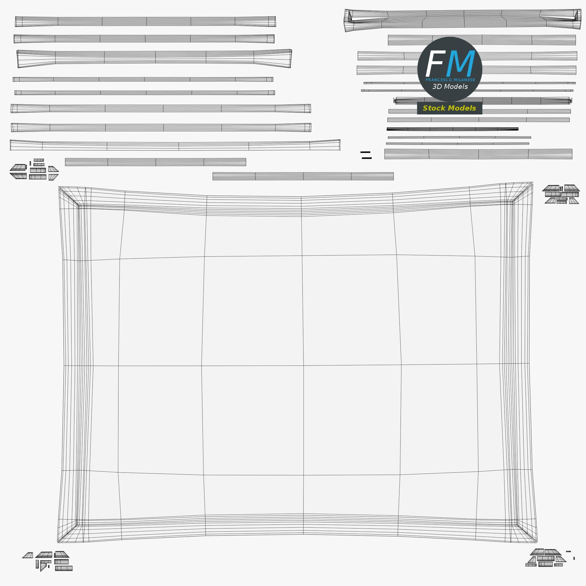 3D-Modell - Magnetisches Whiteboard mit Markern - 11