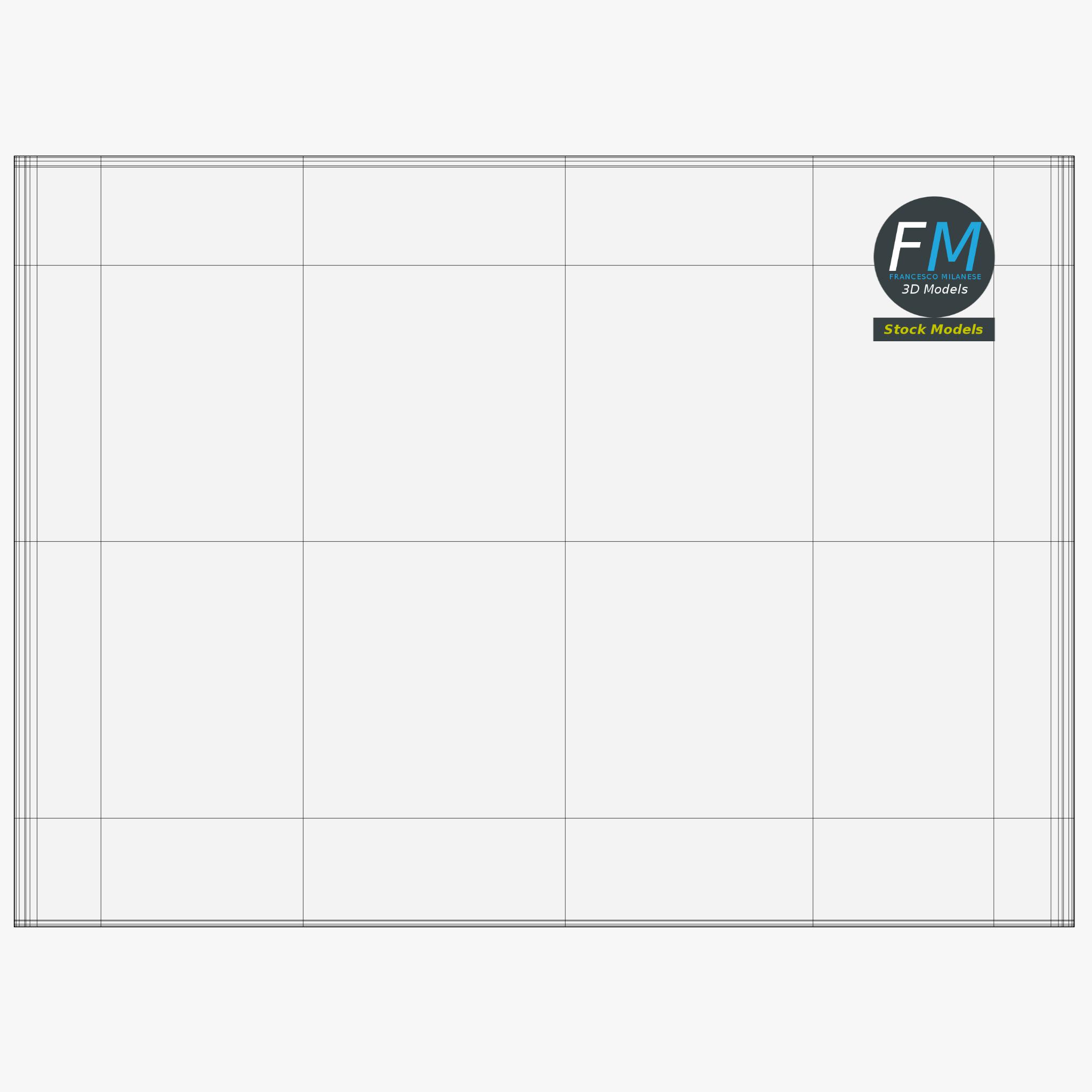 3D-Modell - Magnetisches Whiteboard mit Markern - 12