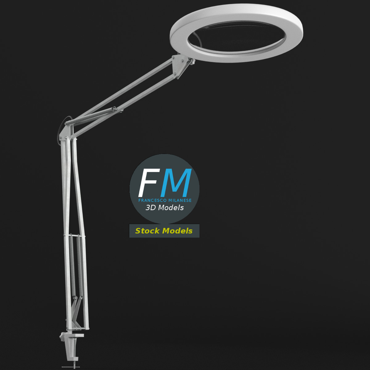 3D-Modell - Lupenleuchte - 01