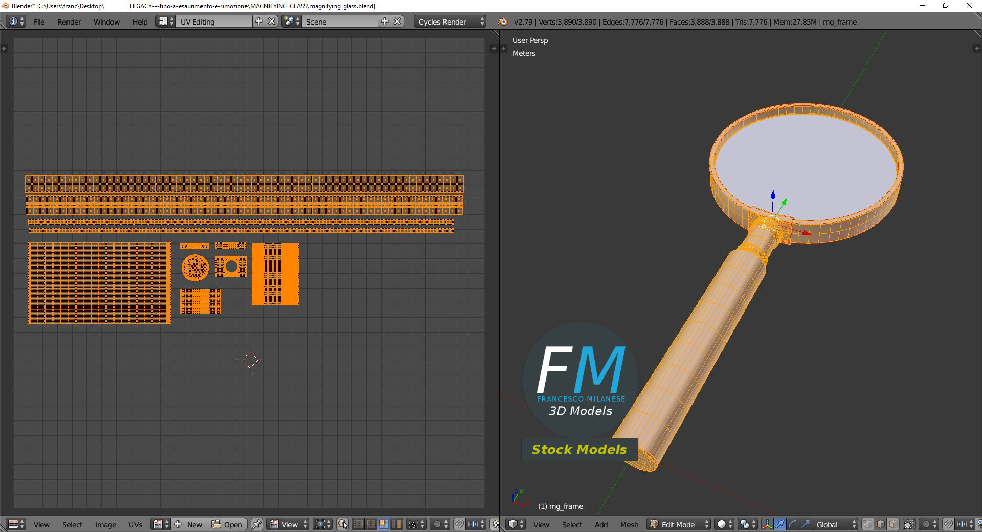3D-Modell - Lupe - 10