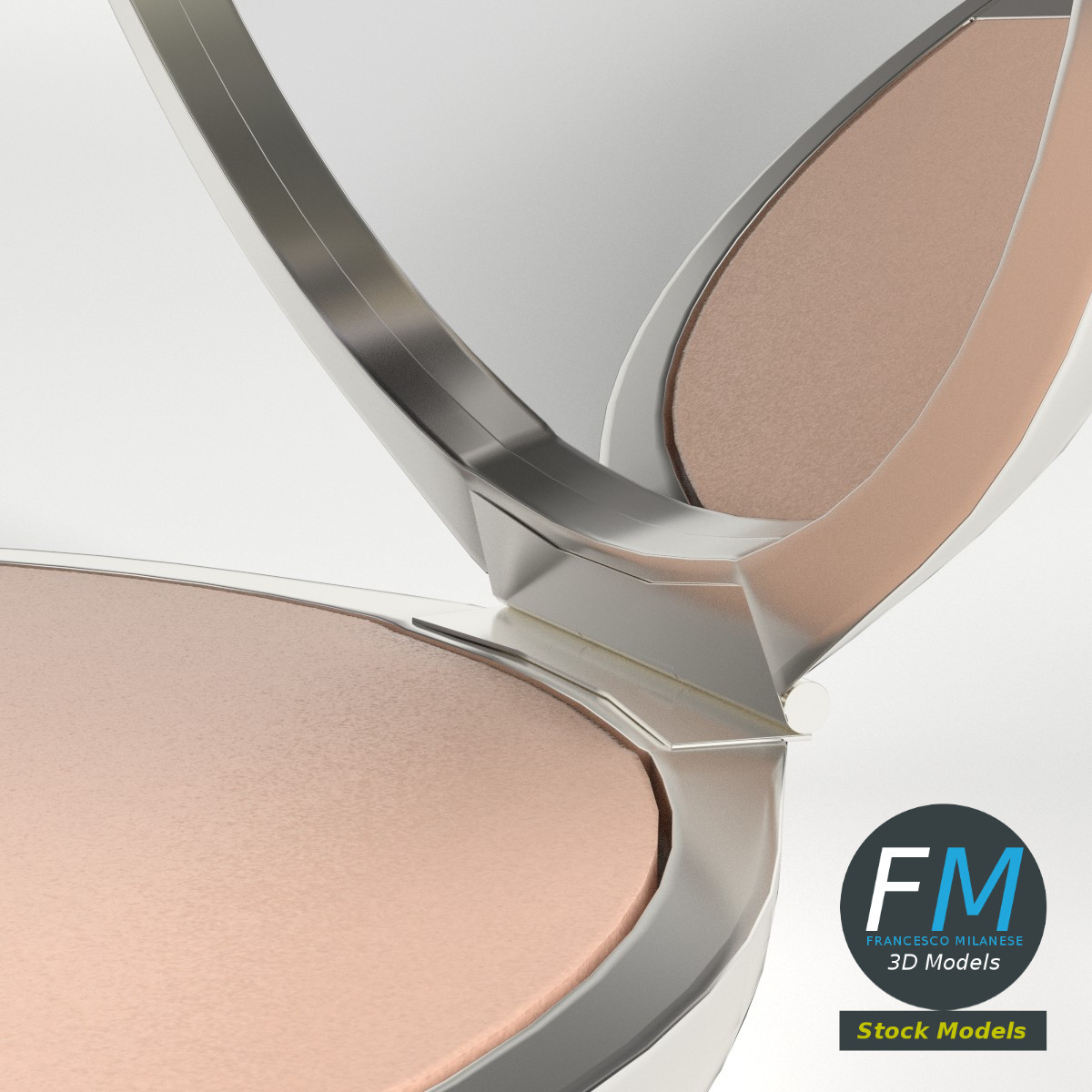 3D-Modell - Make-up-Puderdose - 04