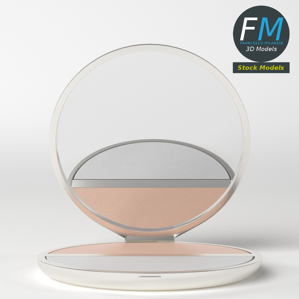 3D-Modell - Make-up-Puderdose - 05