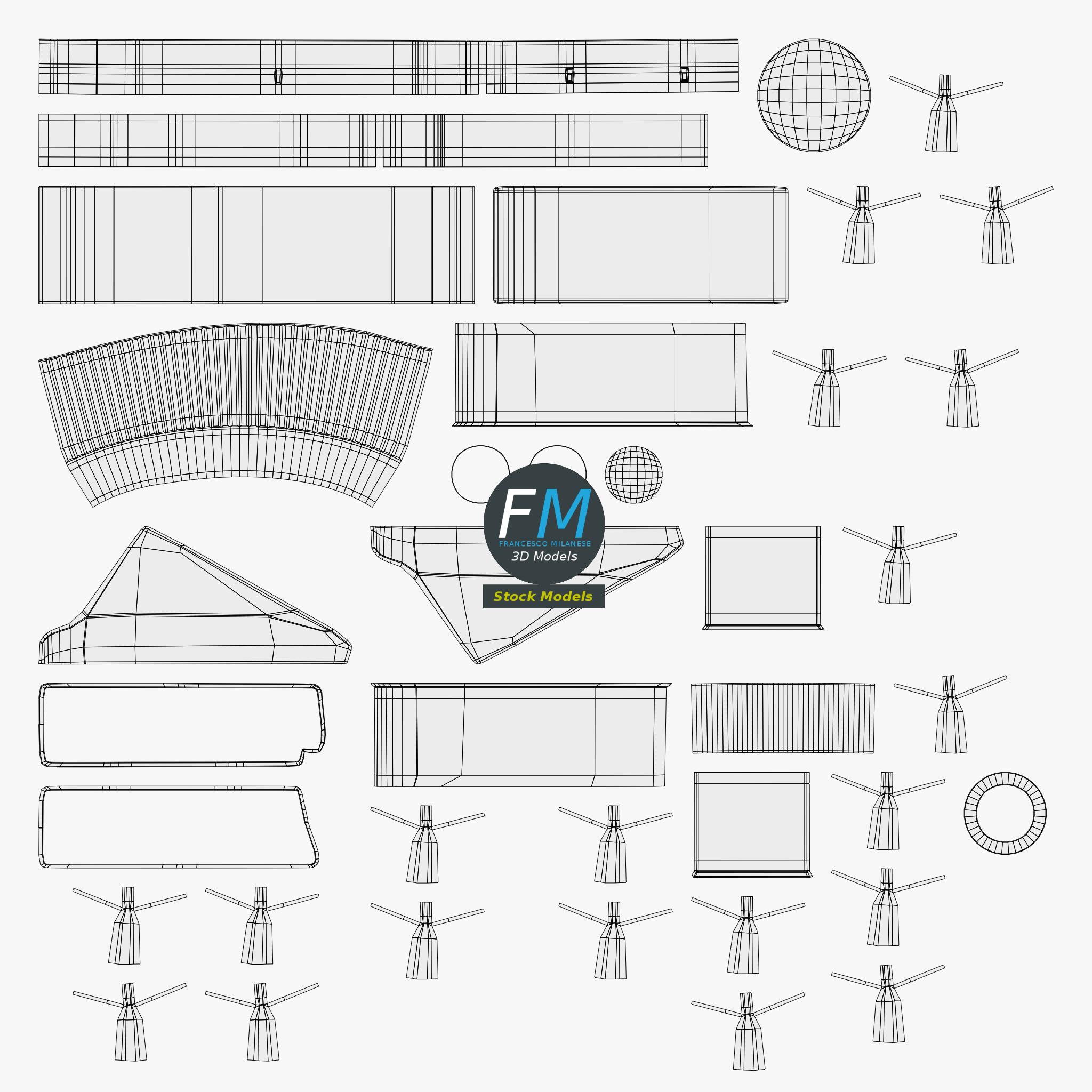3D-Modell - SCART-Stecker - 11 3D-Modell - SCART-Stecker - 11