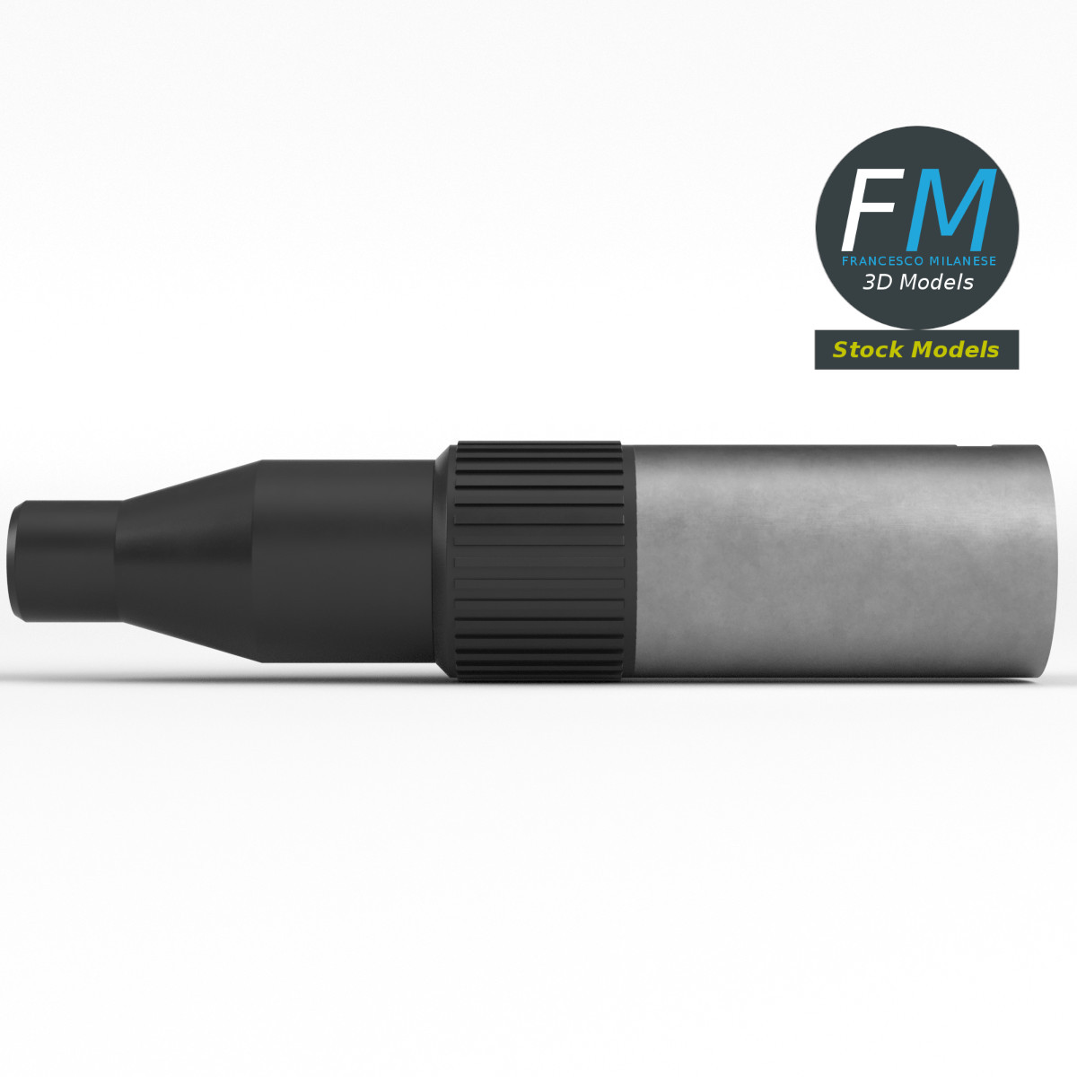 3D-Modell - XLR-Audiostecker - 04