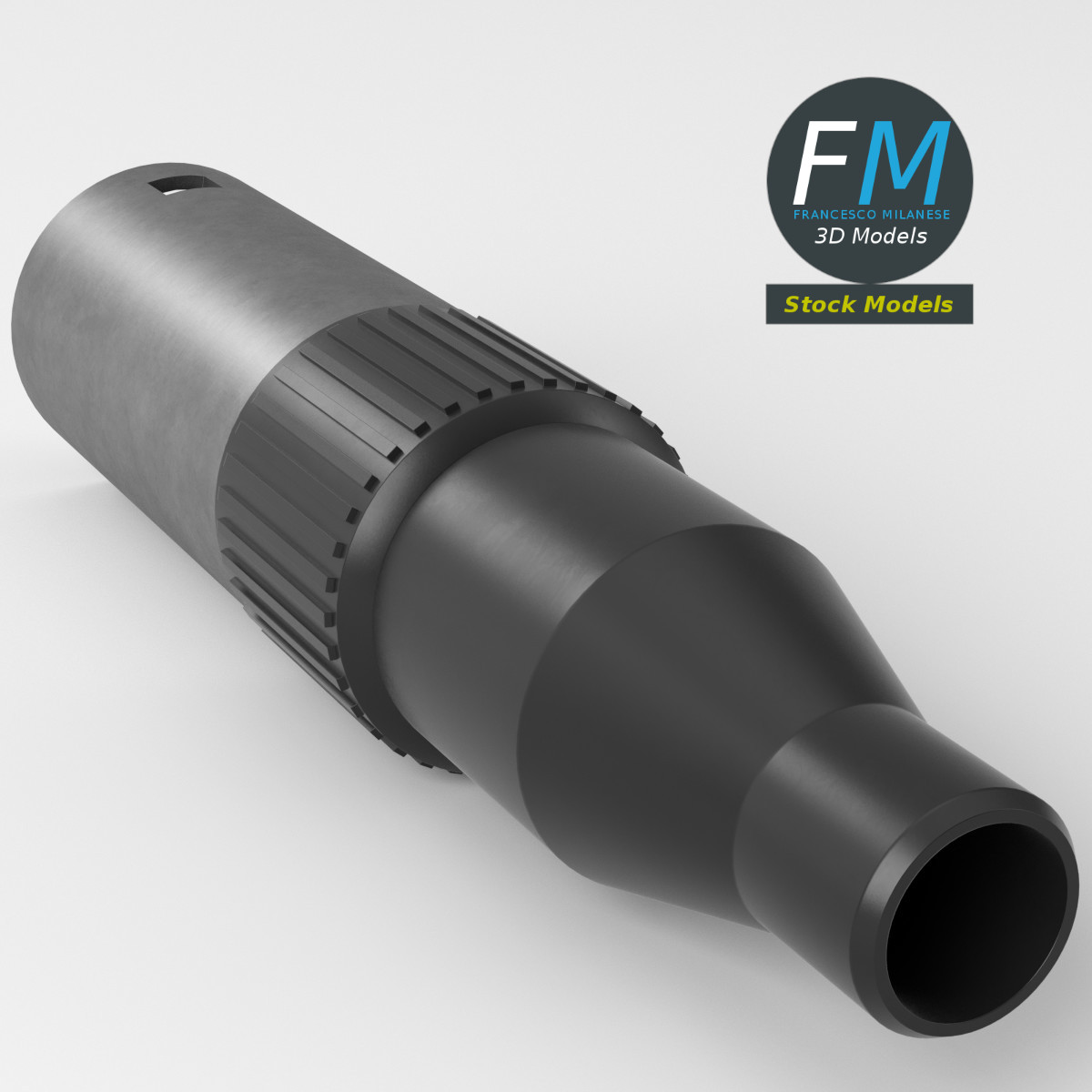 3D-Modell - XLR-Audiostecker - 05