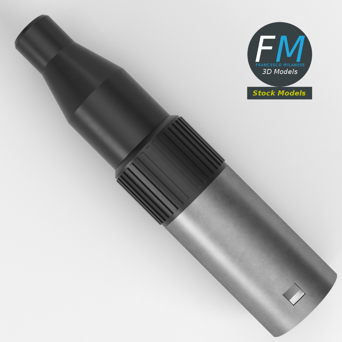 3D-Modell - XLR-Audiostecker - 06