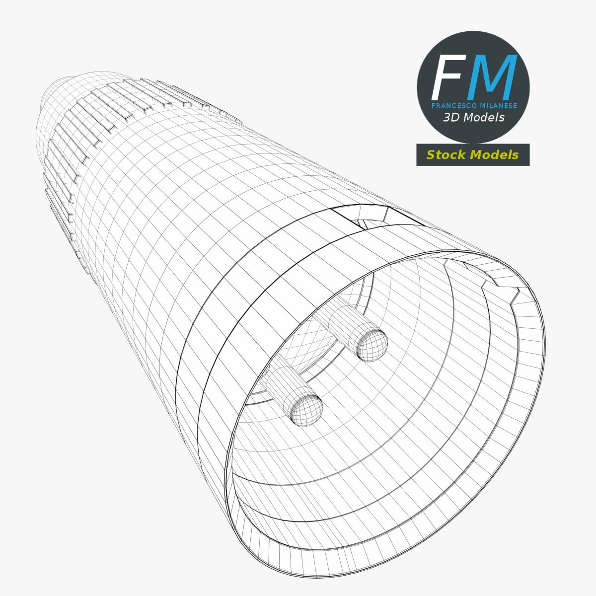 3D-Modell - XLR-Audiostecker - 07