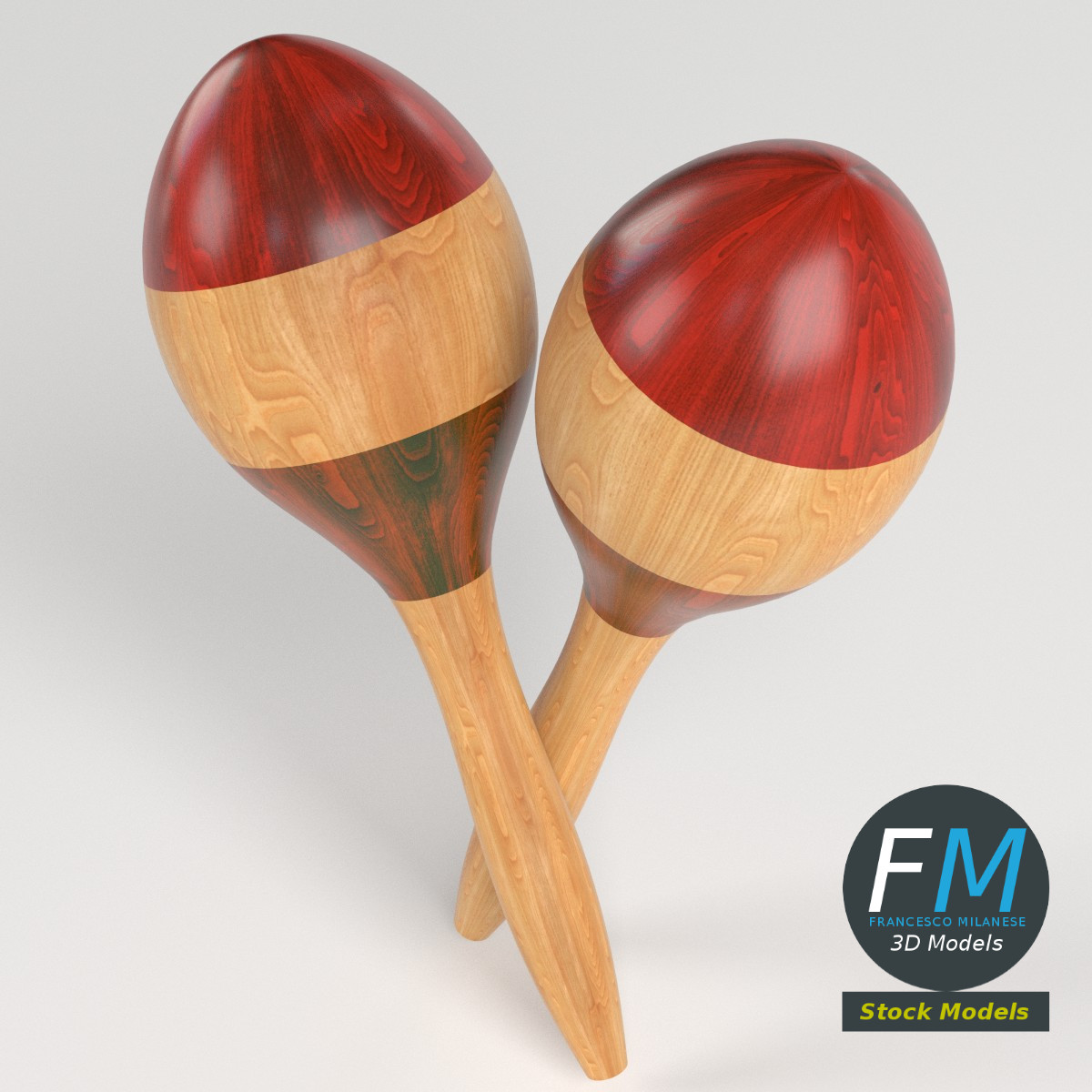 3D-Modell - Rumba-Maracas - 02
