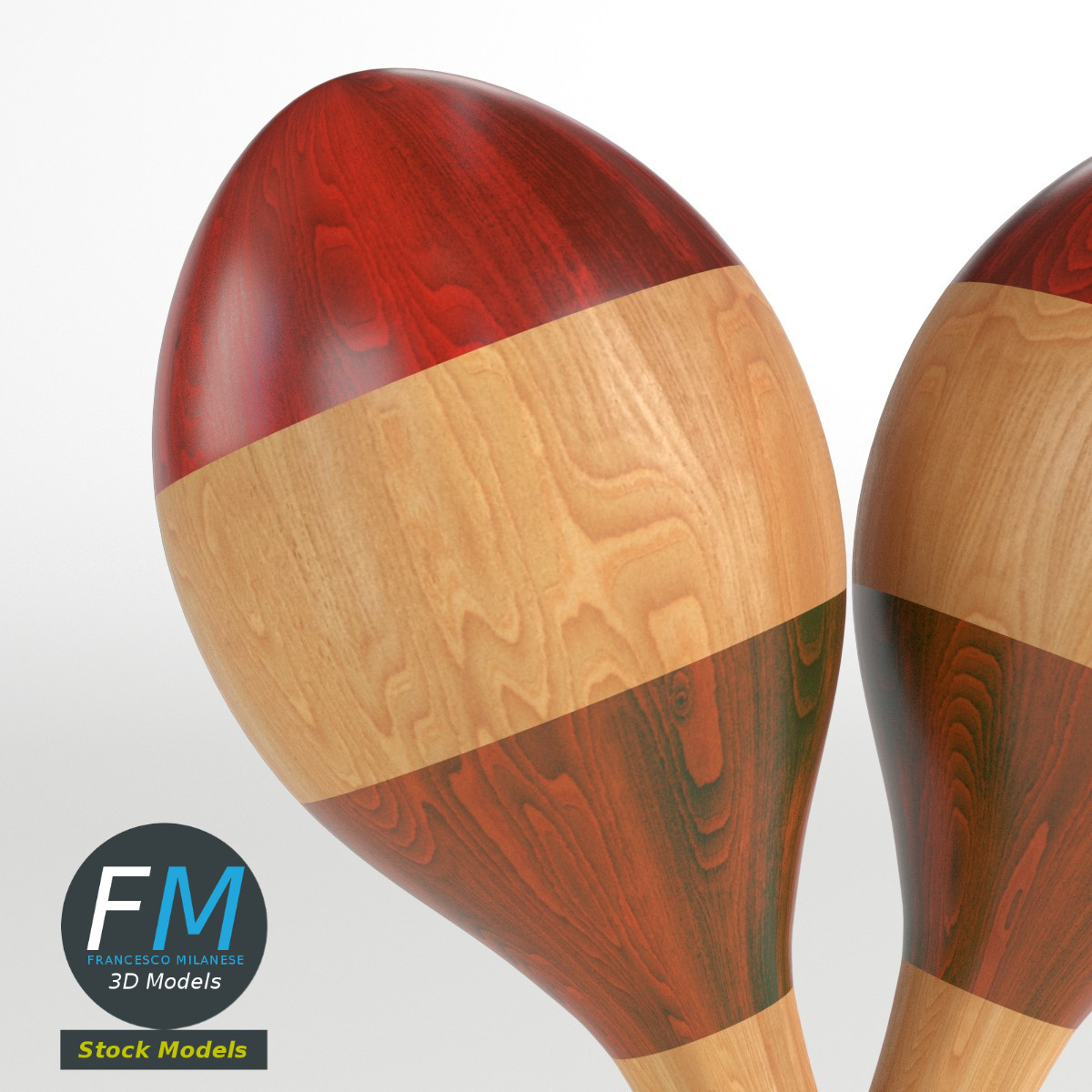 3D-Modell - Rumba-Maracas - 03