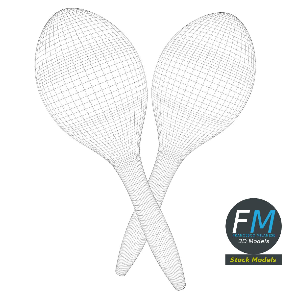 3D-Modell - Rumba-Maracas - 07