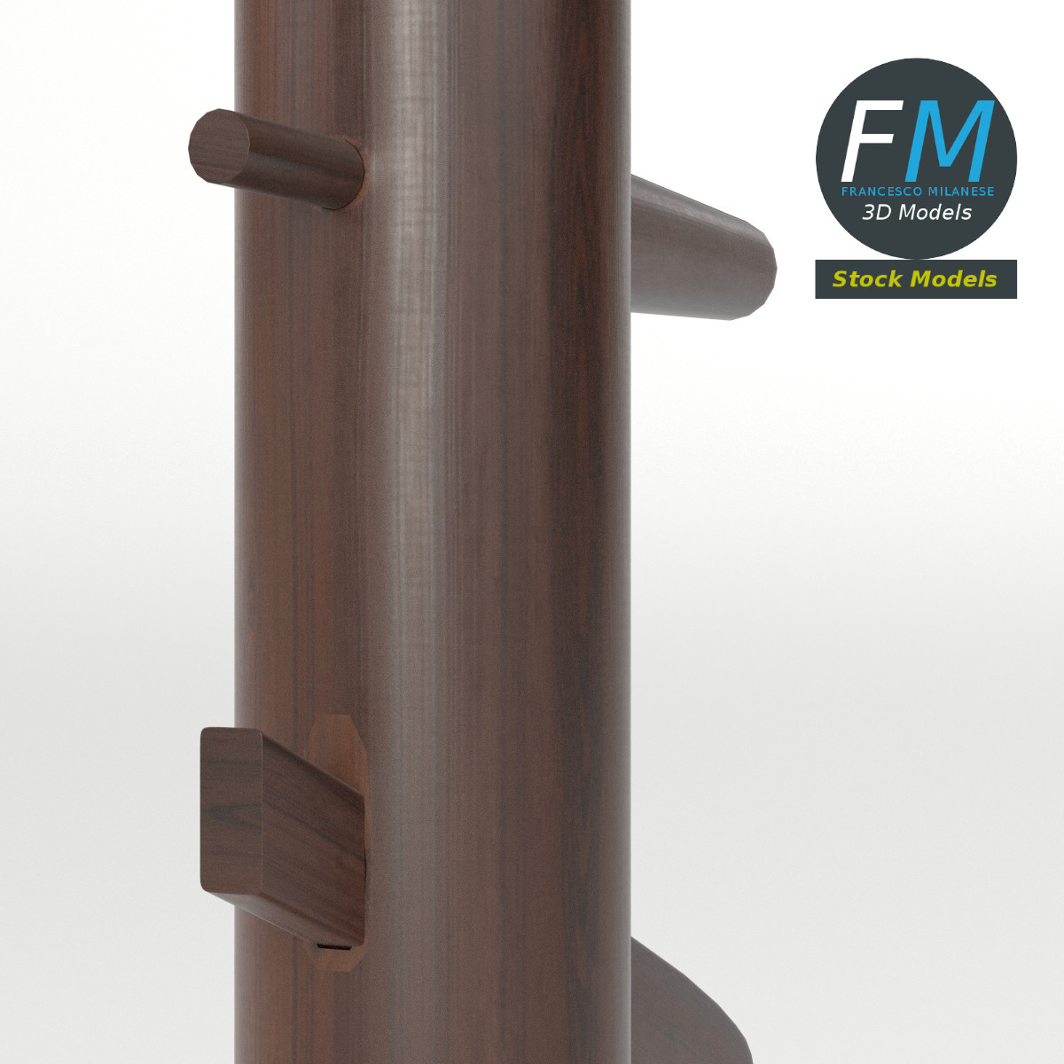 3D-Modell - Holzpuppe für Kampfsporttraining - 04