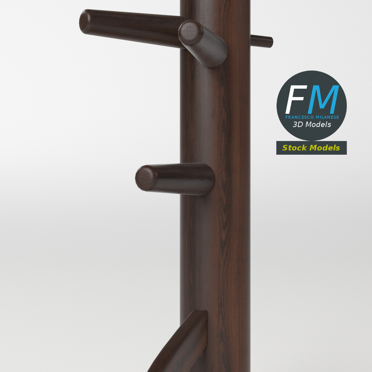 3D-Modell - Holzpuppe für Kampfsporttraining - 05