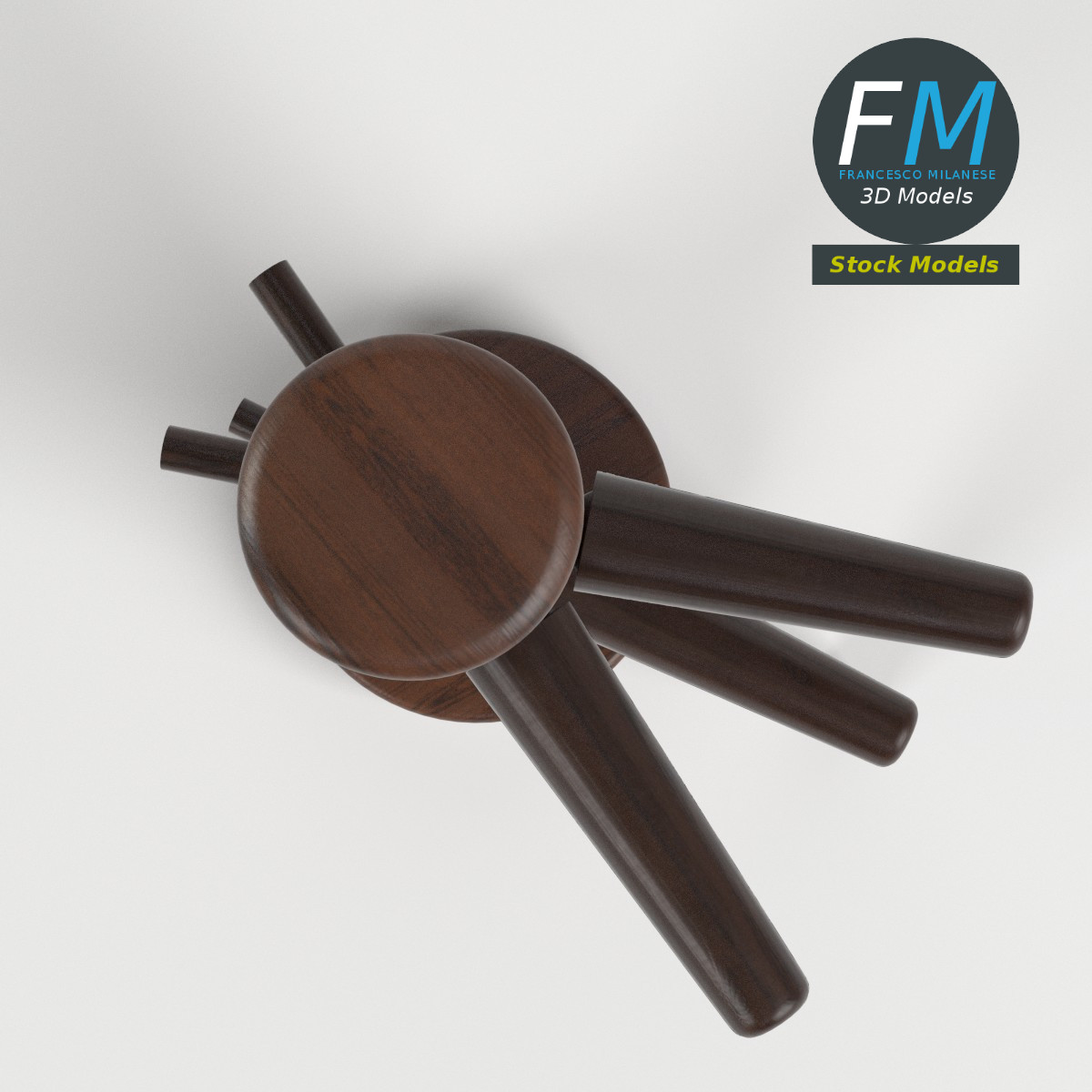 3D-Modell - Holzpuppe für Kampfsporttraining - 06