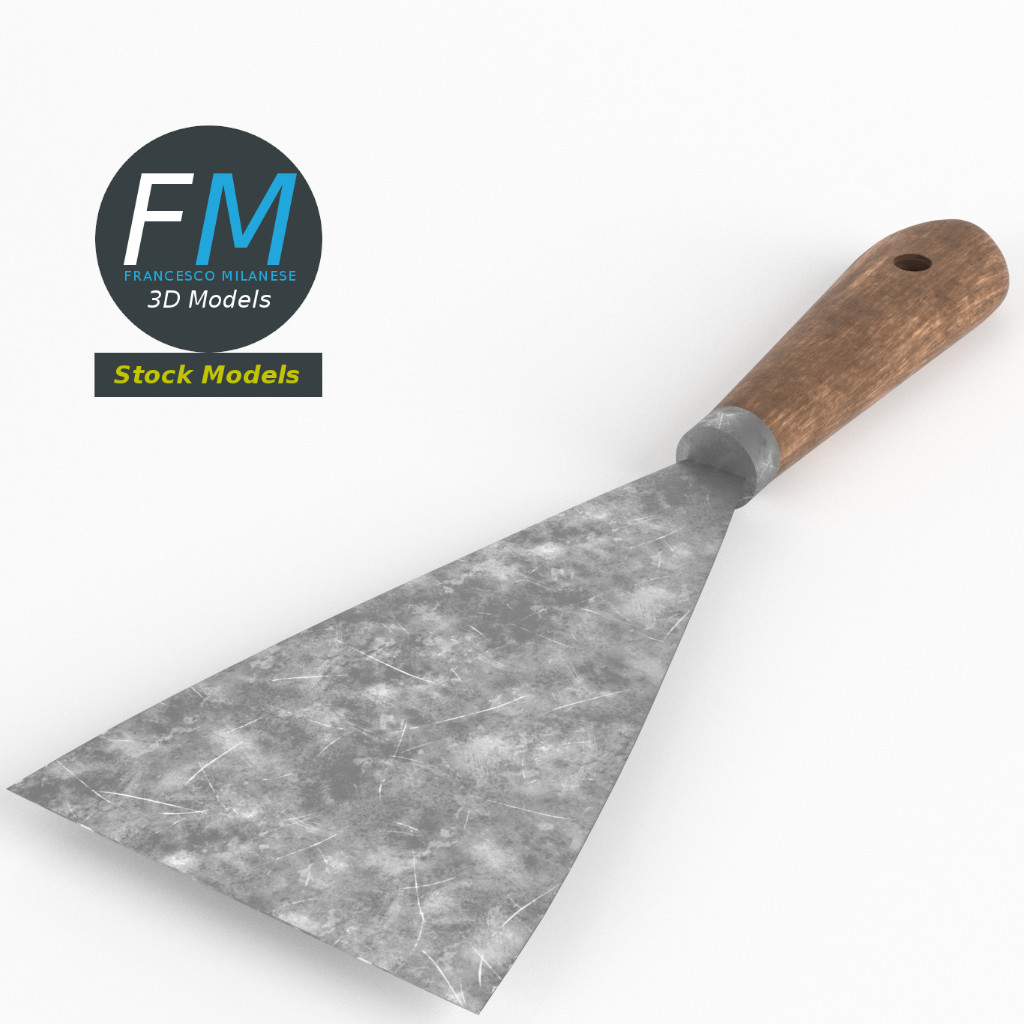 3D-Modell - Maurerspachtel - 01