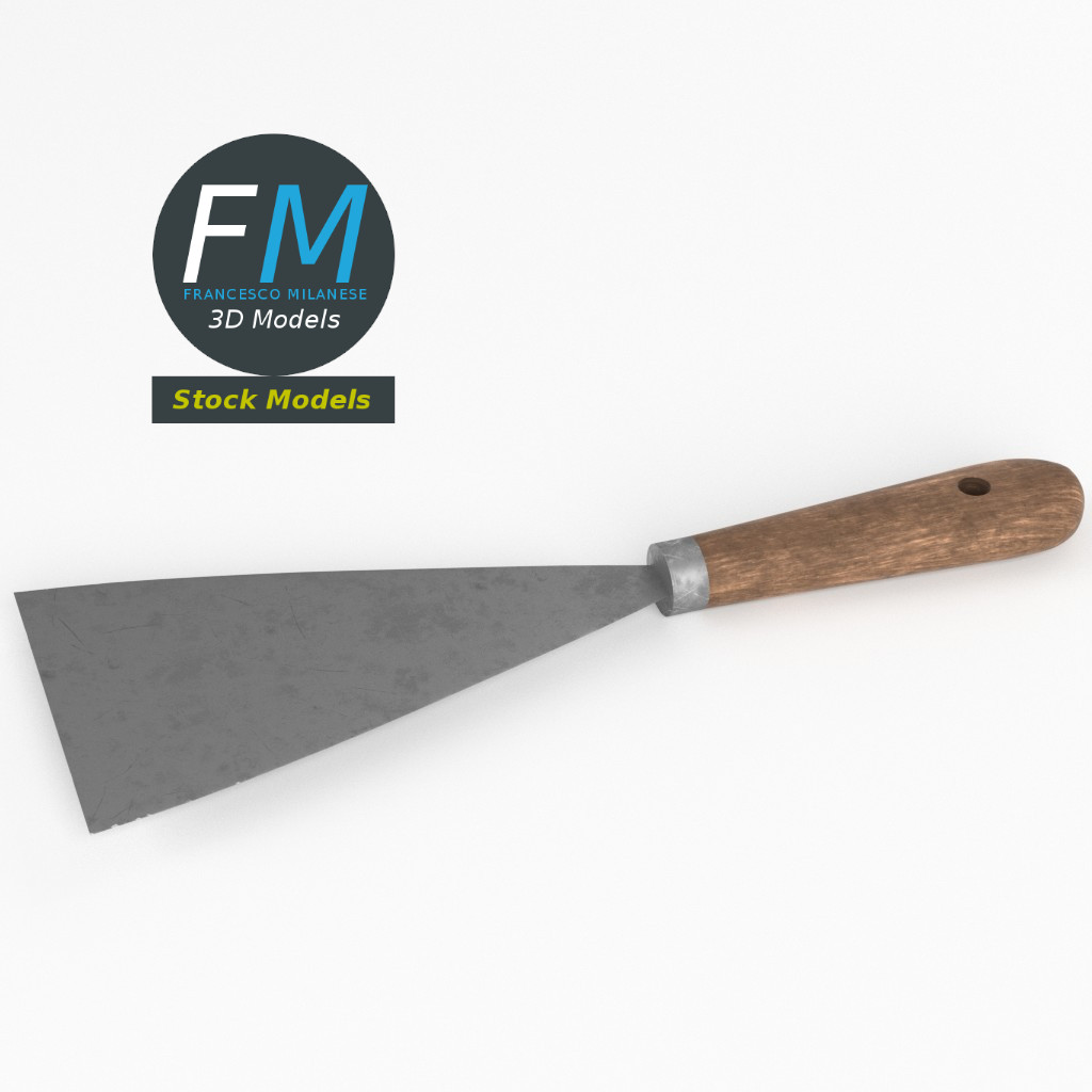 3D-Modell - Maurerspachtel - 02