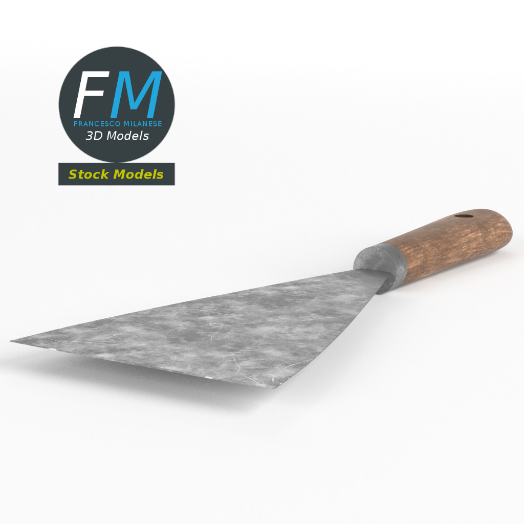 3D-Modell - Maurerspachtel - 03