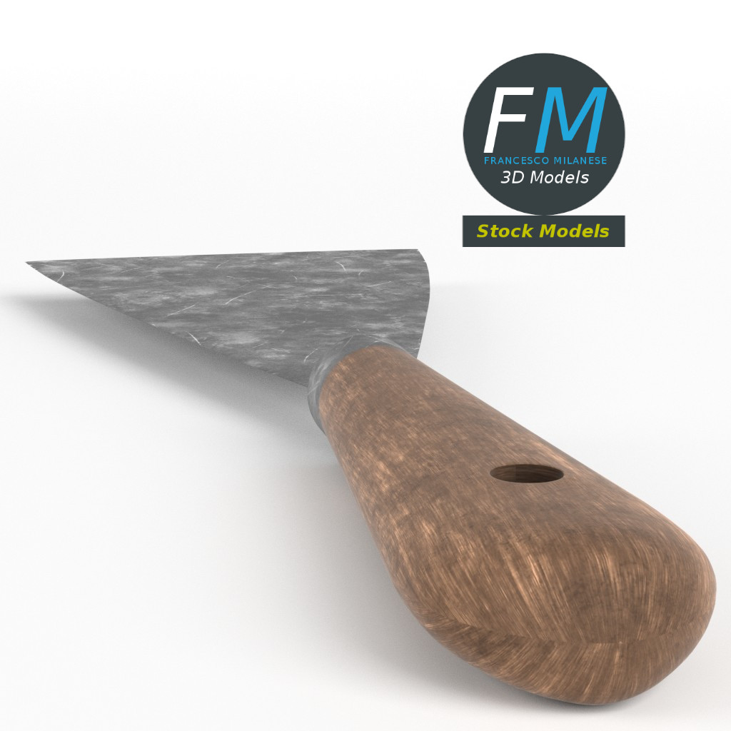3D-Modell - Maurerspachtel - 04