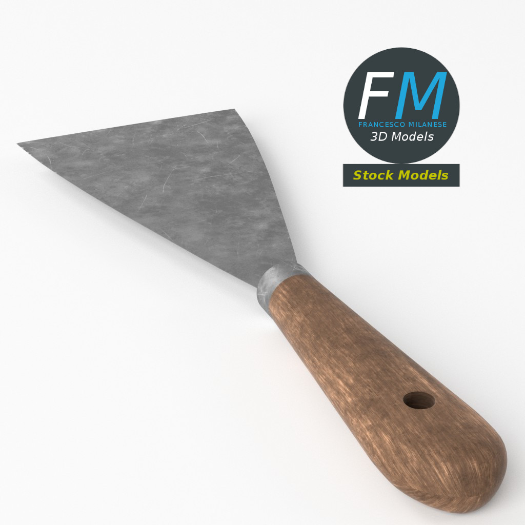 3D-Modell - Maurerspachtel - 05