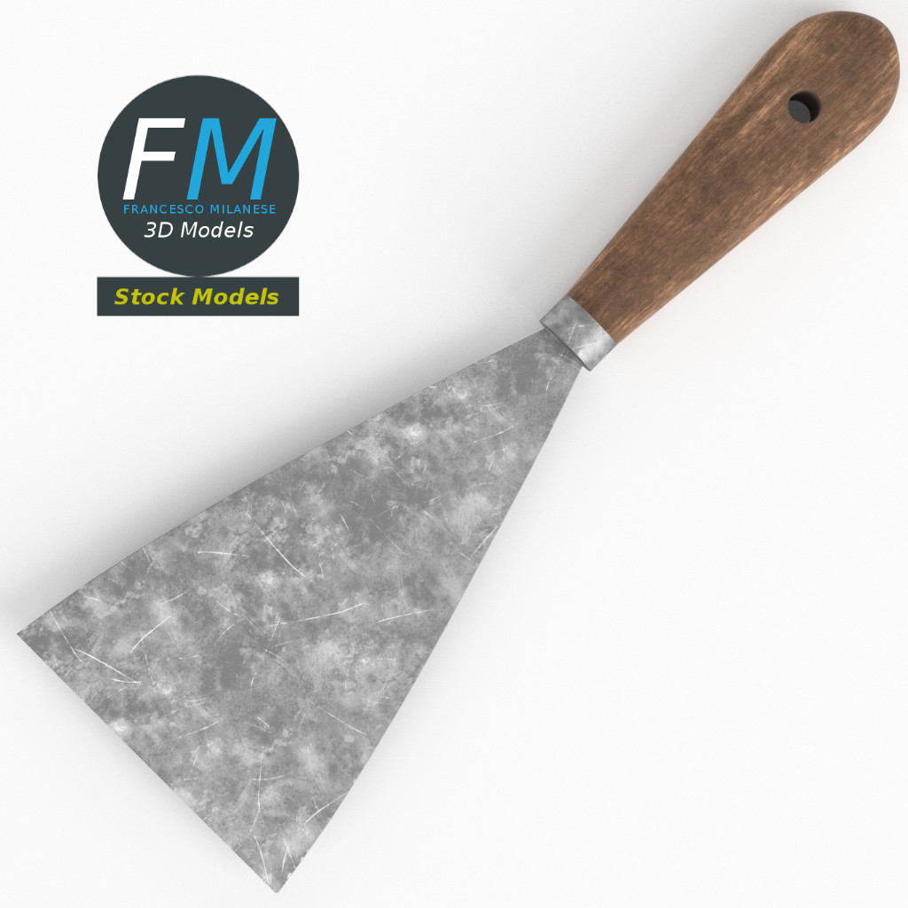3D-Modell - Maurerspachtel - 06