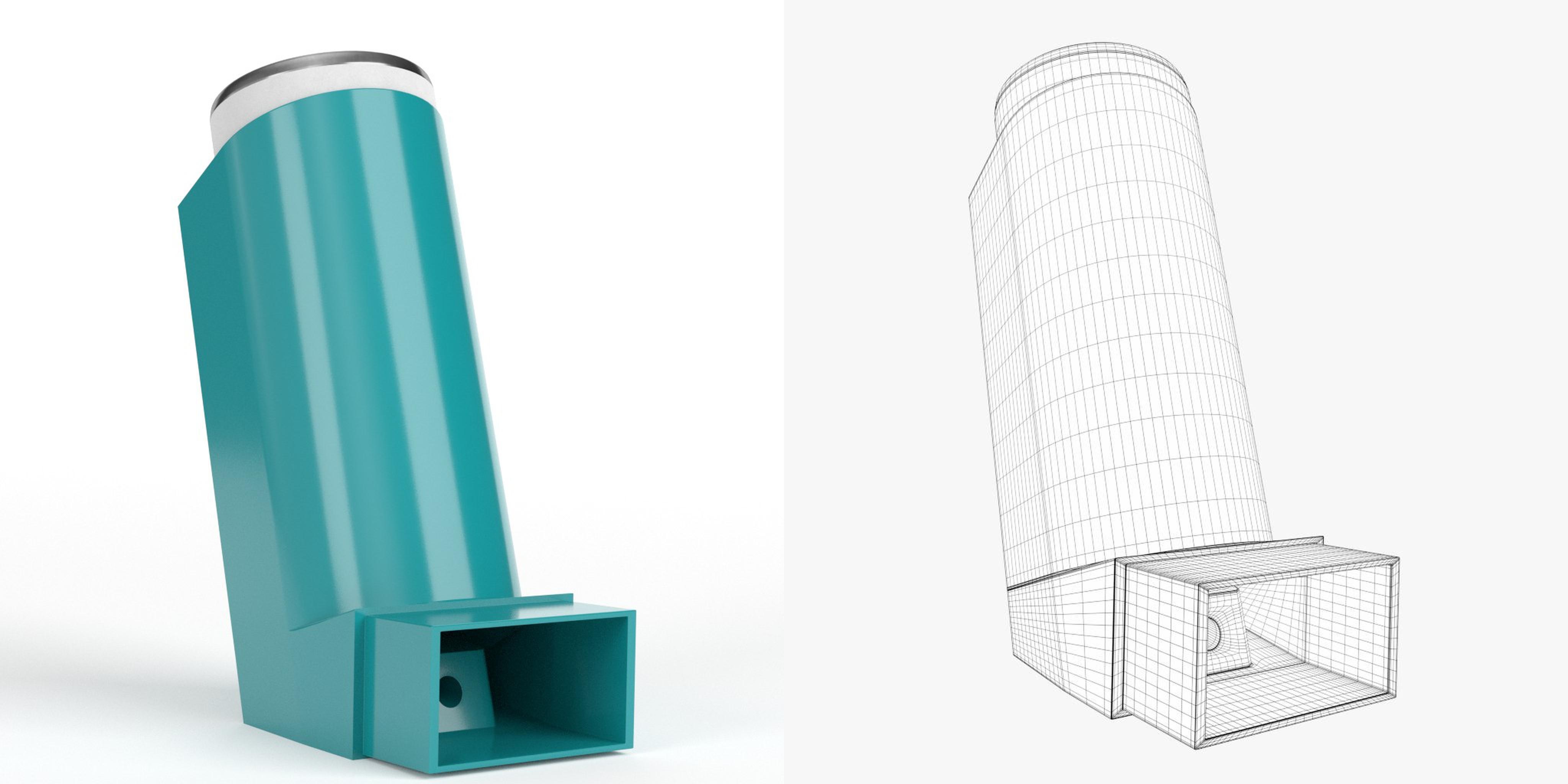 3D-Modell - Dosieraerosol-Inhalator