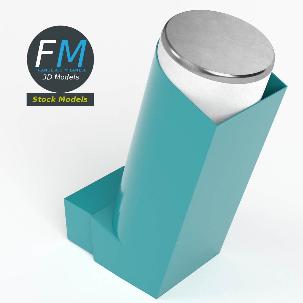 3D-Modell - Dosieraerosol-Inhalator - 02