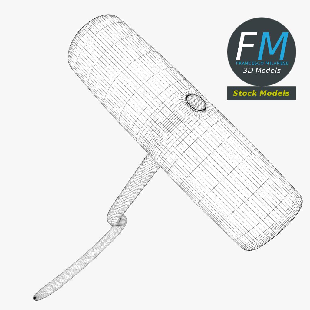 3D-Modell - Fleischerhaken mit Holzgriff - 08