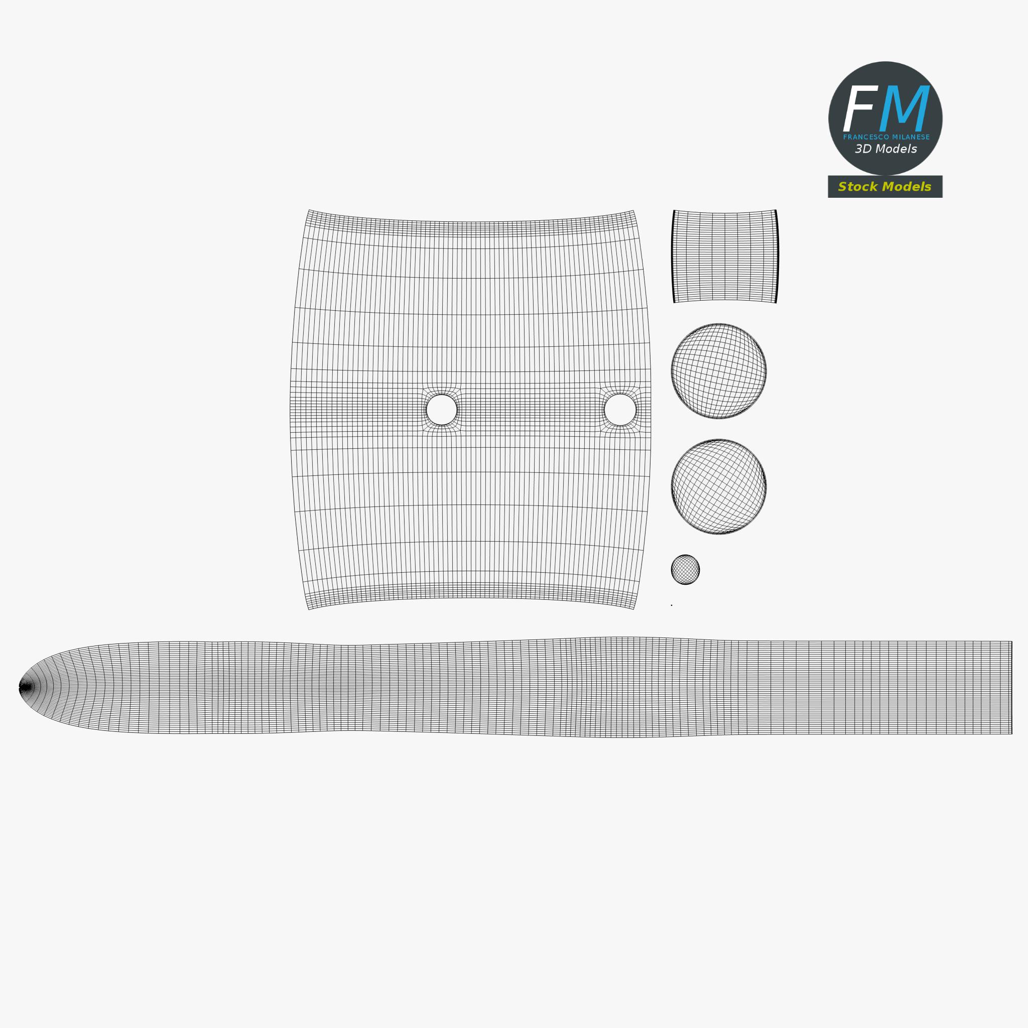 3D-Modell - Fleischerhaken mit Holzgriff - 11 3D-Modell - Fleischerhaken mit Holzgriff - 11