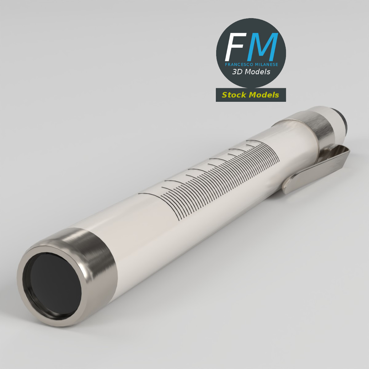 3D-Modell - Medizinische Stiftleuchte mit Pupillenskala - 03