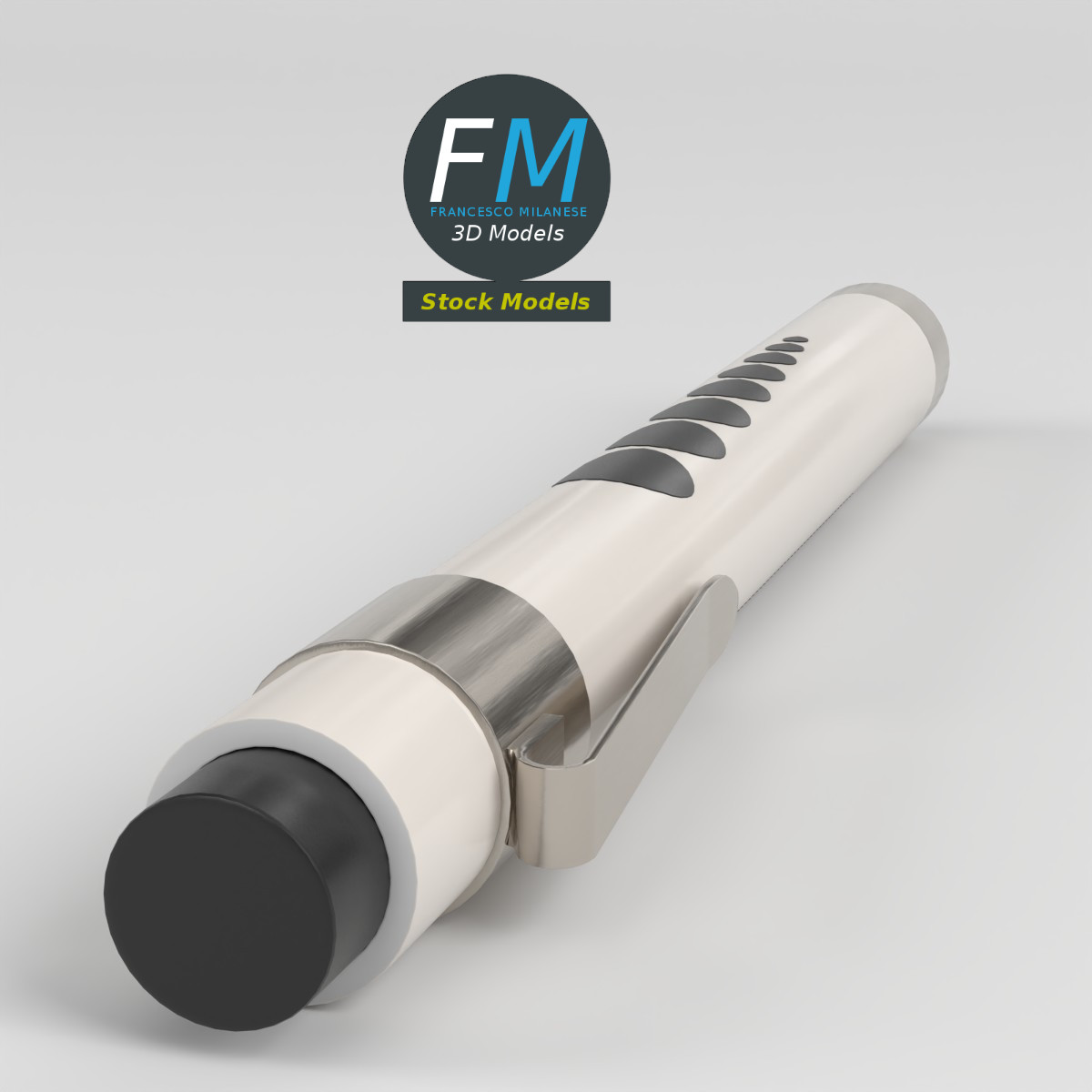 3D-Modell - Medizinische Stiftleuchte mit Pupillenskala - 04