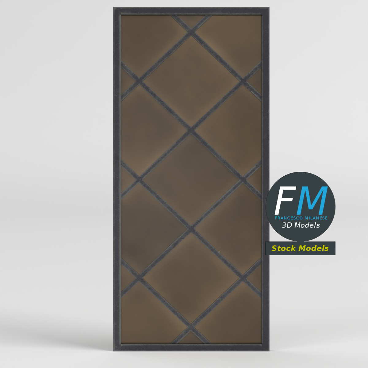 3D-Modell - Mittelalterliches Metallgitterfenster - 03