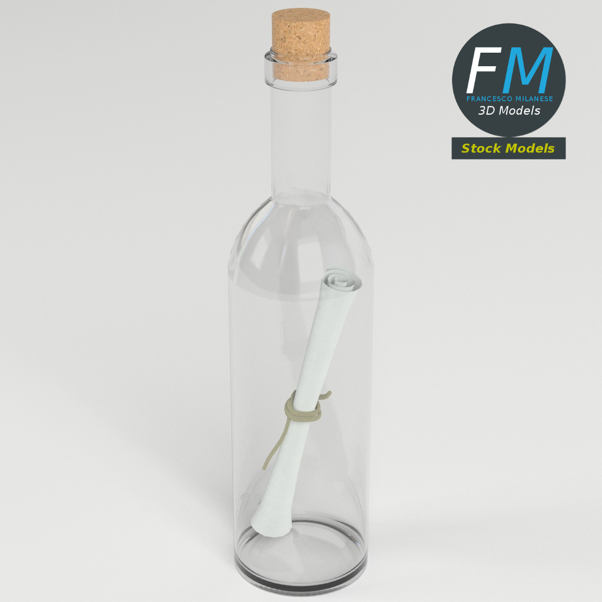 3D-Modell - Flaschenpost - 02