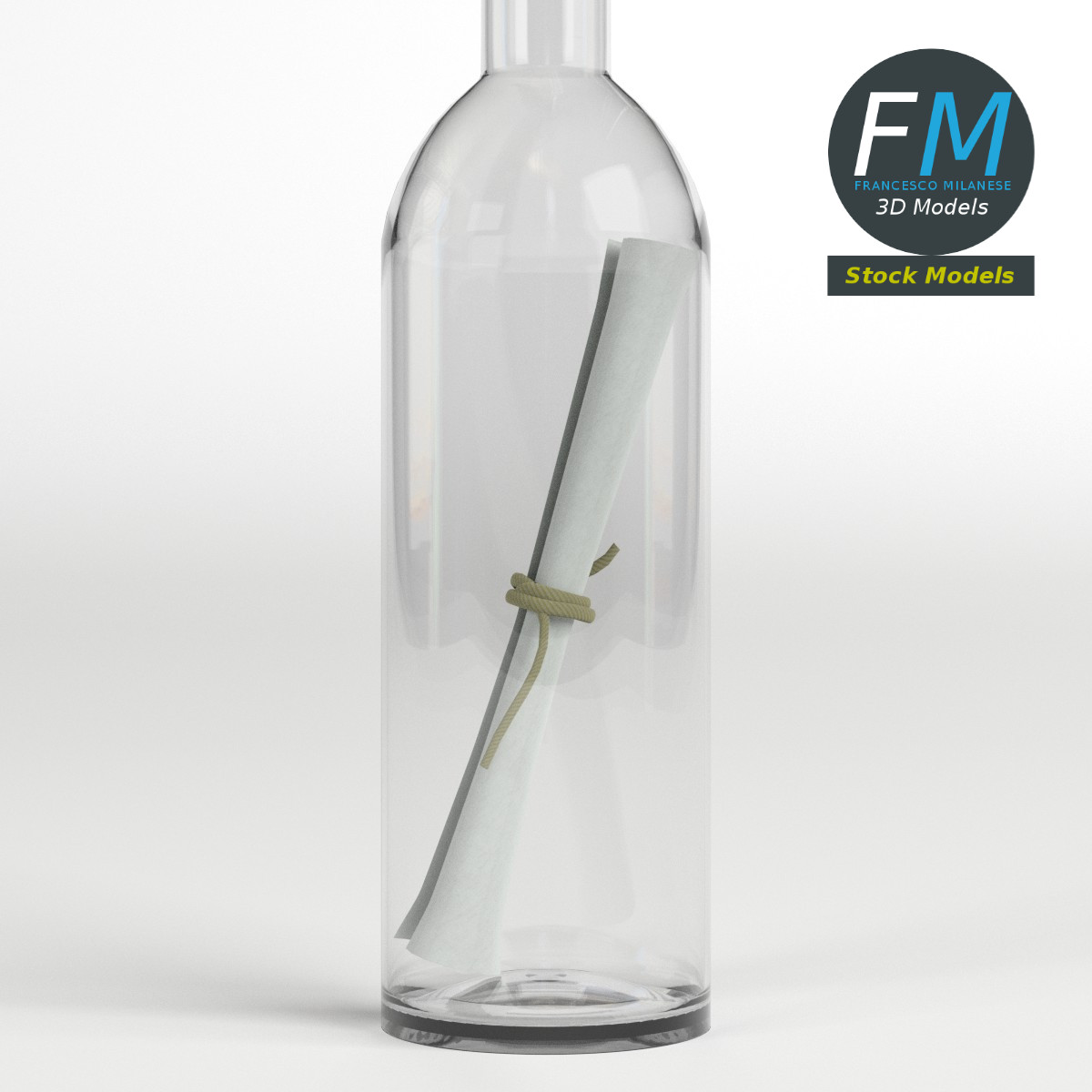 3D-Modell - Flaschenpost - 03