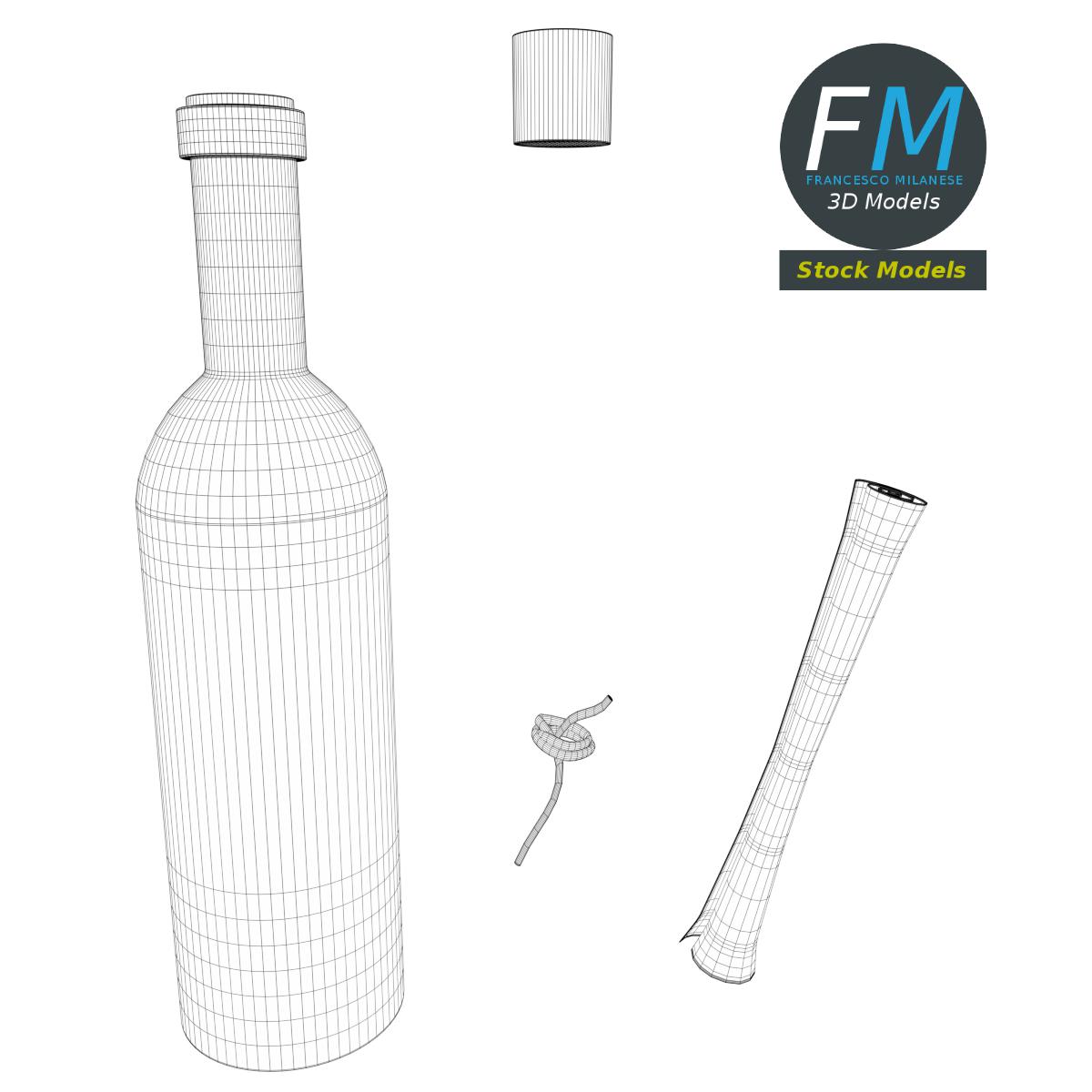3D-Modell - Flaschenpost - 08