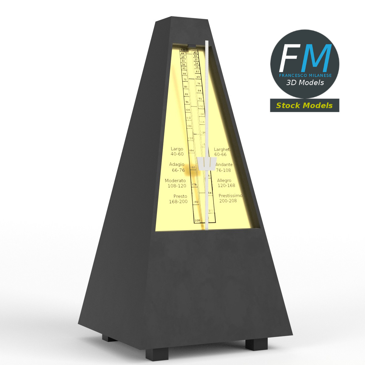 3D-Modell - Mechanisches Metronom - 01