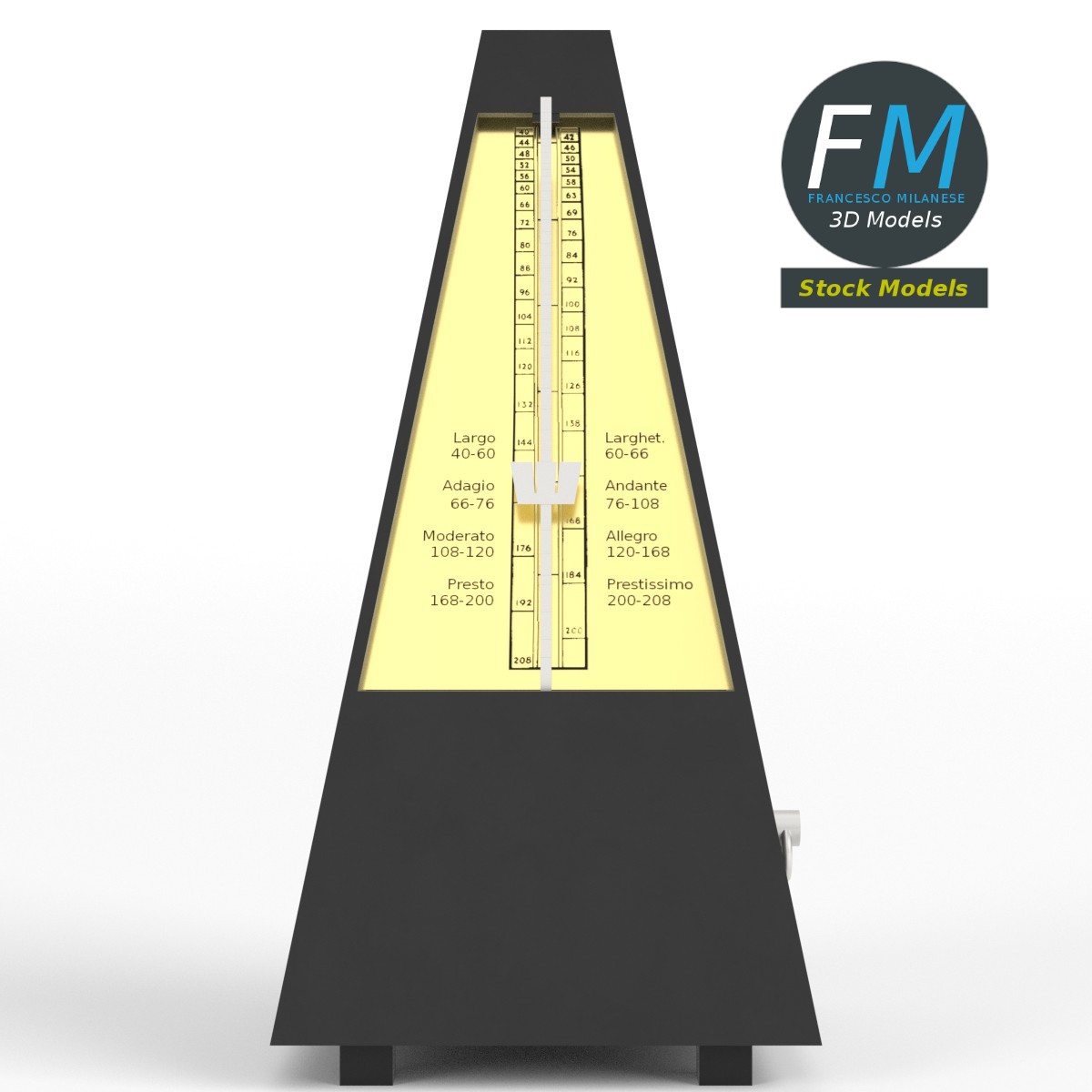3D-Modell - Mechanisches Metronom - 03
