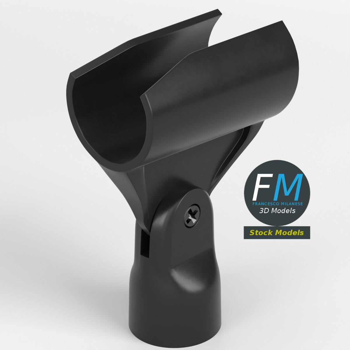 3D-Modell - Verstellbare Mikrofonhalterung - 01