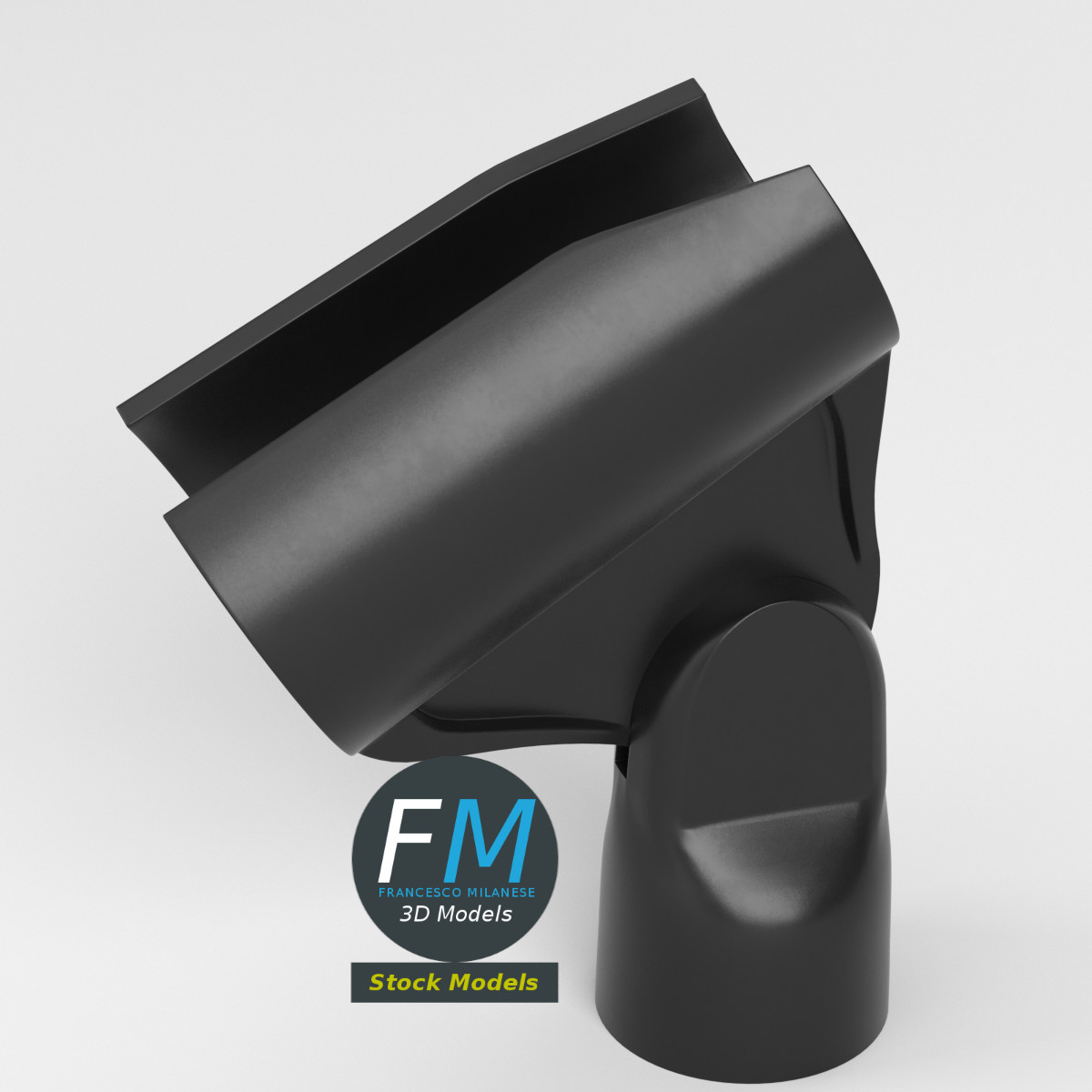 3D-Modell - Verstellbare Mikrofonhalterung - 02