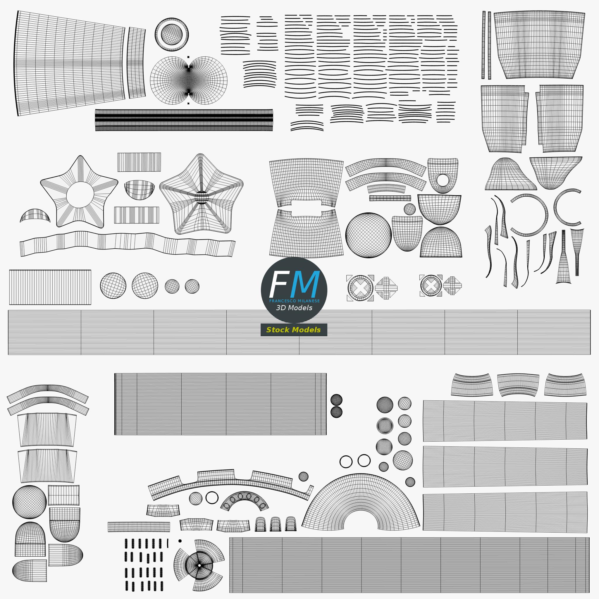 3D-Modell - Mikrofon auf Galgenstativ - 11 3D-Modell - Mikrofon auf Galgenstativ - 11