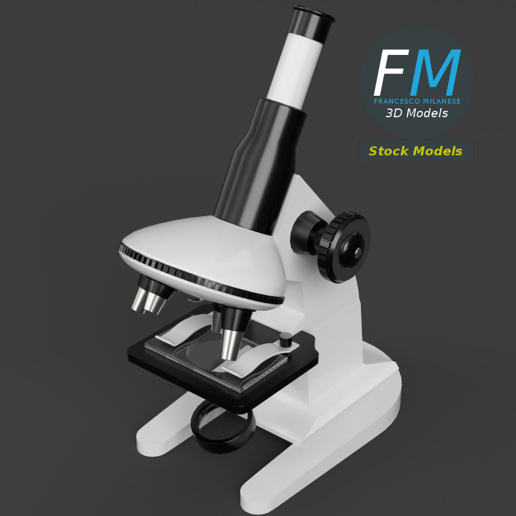 3D-Modell - Spielzeugmikroskop - 02