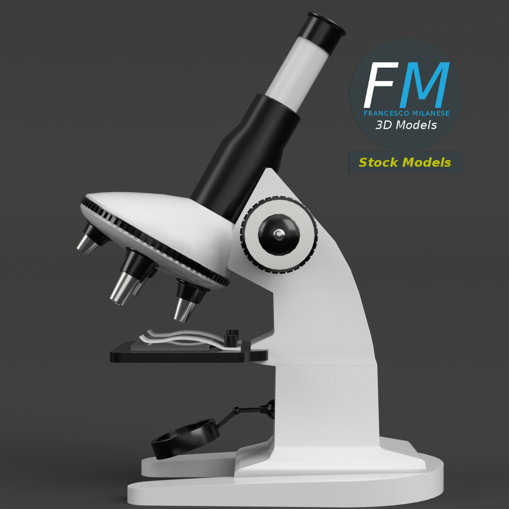 3D-Modell - Spielzeugmikroskop - 04