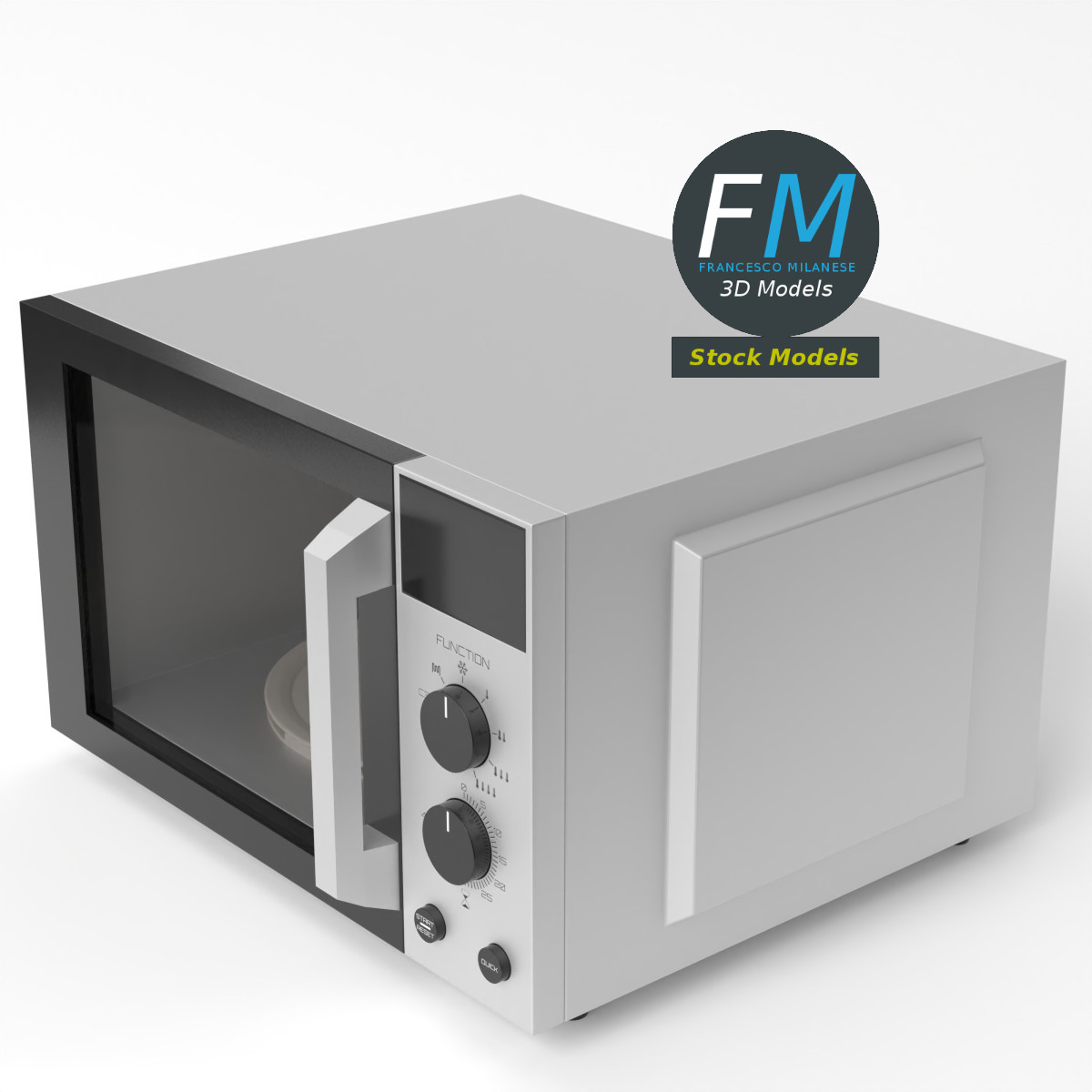 3D-Modell - Mikrowellenofen - 05